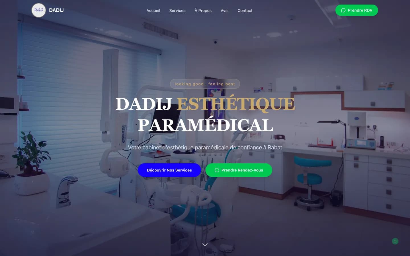 DADIJ Esthétique Paramédical website